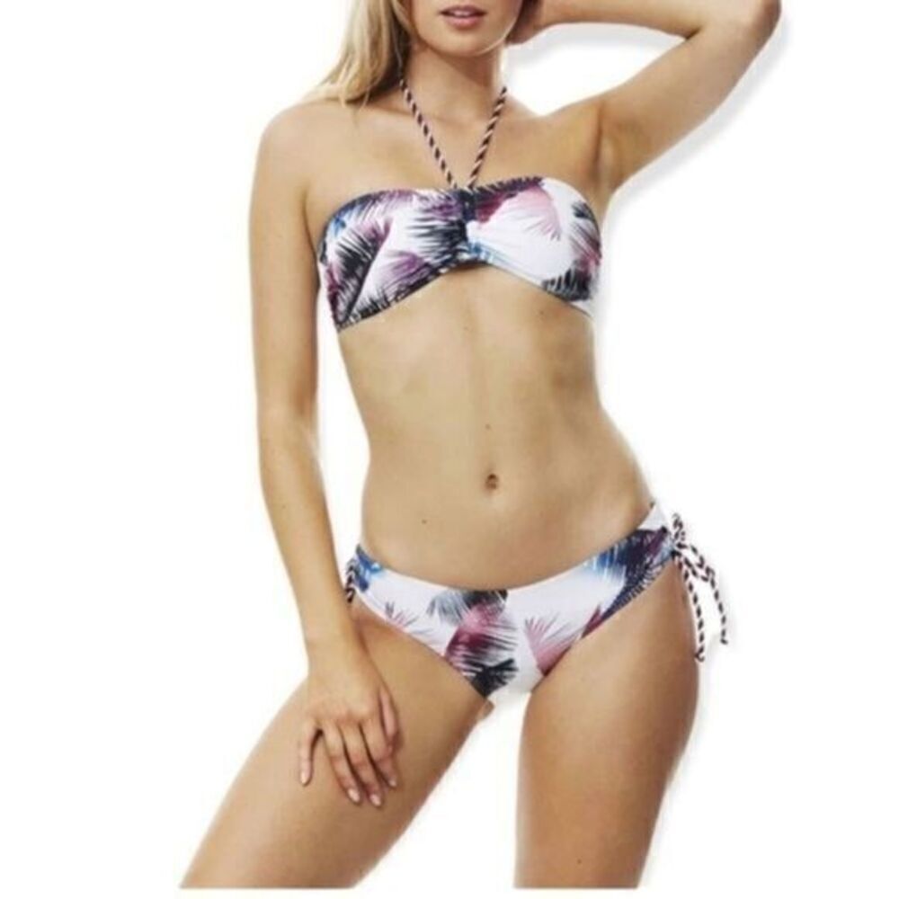 Piha New Zealand Swimwear California Adjustable Side Pant Bikini Bottom 6 NWT